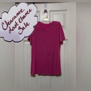 ALO Yoga Women's Size S Short Sleeve Pink T-Shirt Oversized Fit